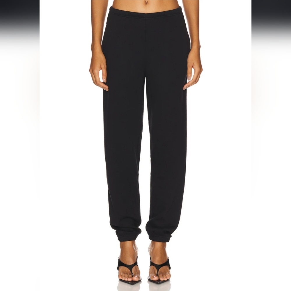 SKIMS Authentic Cotton Fleece Cotton Jogger NWT Onyx Color Size XS